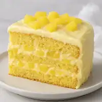 Bolo Gelado de Abacaxi com Fécula de Batata